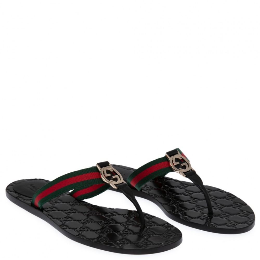 Gucci GG Thong Web Sandal